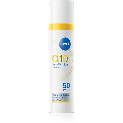 NIVEA Q10 Anti-Wrinkle fluid cu o consistenta usoara SPF 50 40 ml