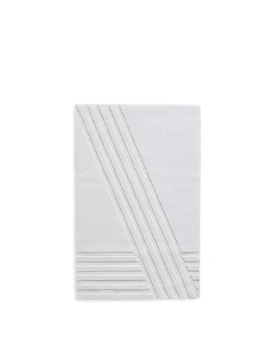 Covor Kyoto alb, mai multe dimensiuni - Woud Dimensiuni: 140 x 90 cm