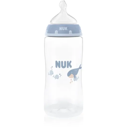NUK First Choice Whale biberon cu controlul temperaturii 3m+ 300 ml