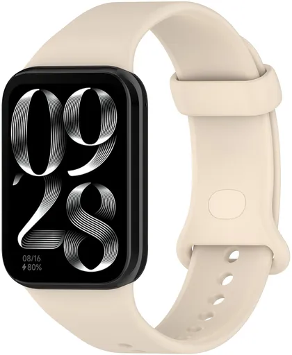 4wrist Curea din silicon pentru Xiaomi 9 Pro și 8 Pro - Beige