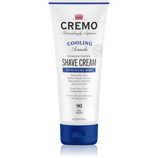 Cremo Refreshing Mint Cooling Shave Cream cremă de ras în tub pentru bărbați 177 ml