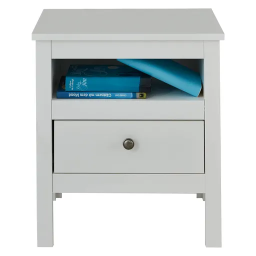 Noptieră OLJE 1S, alb