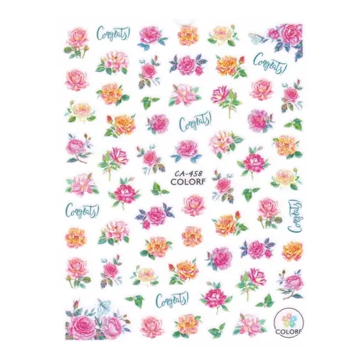 Abtibild Unghii 3D Oranjollie, CA-458