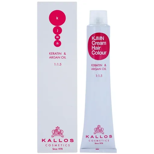 Kallos KJMN Professional Cream Hair Colour Keratin & Argan Oil culoare par cu keratina si ulei de argan culoare 7.420 l Intense Fire Red 100 ml