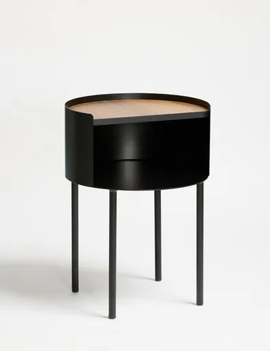 Masuta, Hanah Home, Espen, 40x56x40 cm, Negru