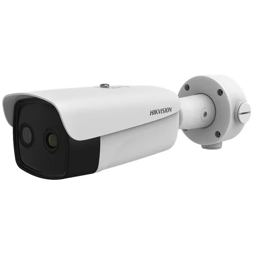 Camera bullet IP cu termoviziune Hikvision DS-2TD2636B-15/P pentru masurarea temperaturii corpului, PoE