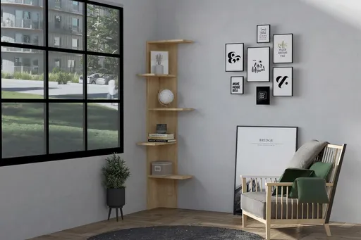 Corp biblioteca, Hanah Home, Bled, 40x160x21.4 cm, Stejar