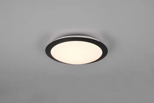 Plafoniera Umberto, TRIO, 29x8 cm, 12W, 1x SMD, plastic, negru mat