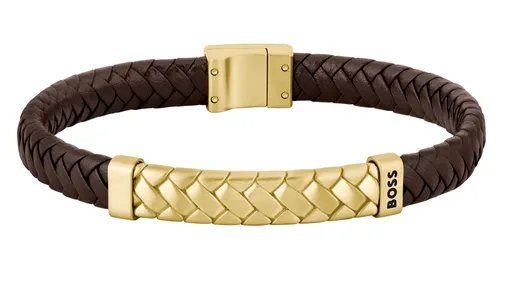 Hugo Boss Brățară elegantă din piele pentru bărbați Tailored 1580675 19 cm