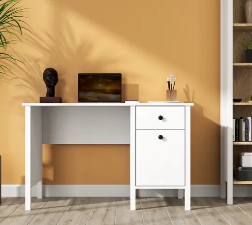 Birou, Hanah Home, FRN-20036, 120x75x60 cm, Maro/Alb