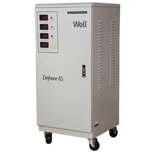 Stabilizator automat de tensiune trifazat cu servomotor 15KVA/12KW Well AVR-SRV/TRI-DFC15KVA-WL