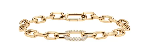 Daniel Wellington Brățară de lux placată cu aur cu cristale Crystal Link DW00400572 18 cm