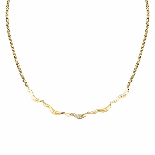 Morellato Colier elegant placat cu aur cu cristale Design SAYP01