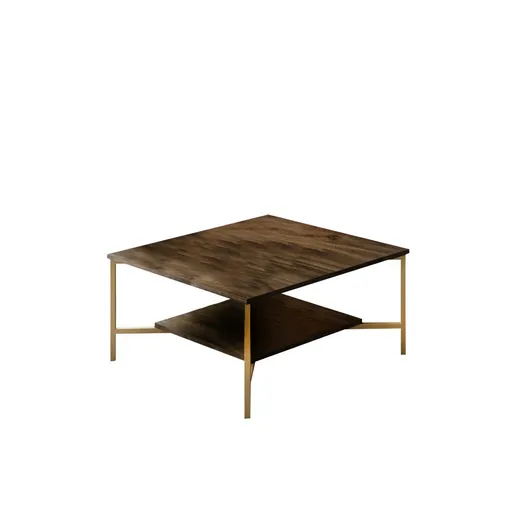 Măsuță de cafea Gold Line Walnut, maro închis