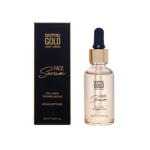 Dripping Gold Ser autobronzant cu colagen (Collagen Tanning Face Serum) 30 ml
