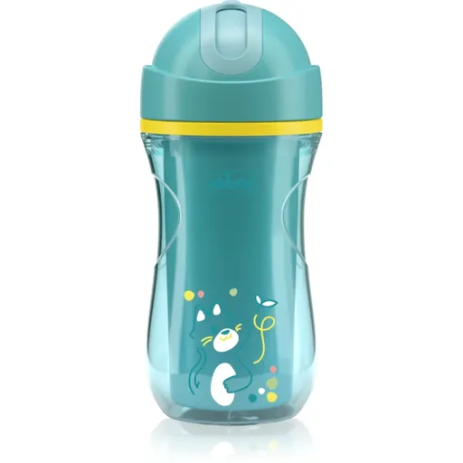Chicco Sport Cup 14m+ ceasca cu pai Teal 266 ml