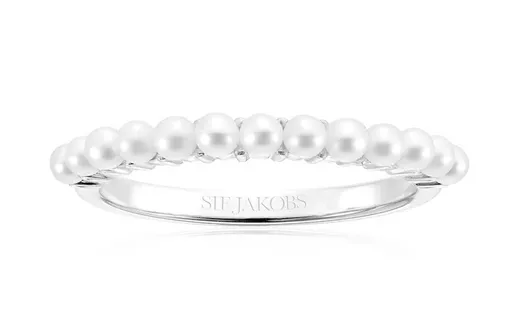 Sif Jakobs Inel fermecător de argint cu perle autentice Ellera SJ-R2869-P 50 mm