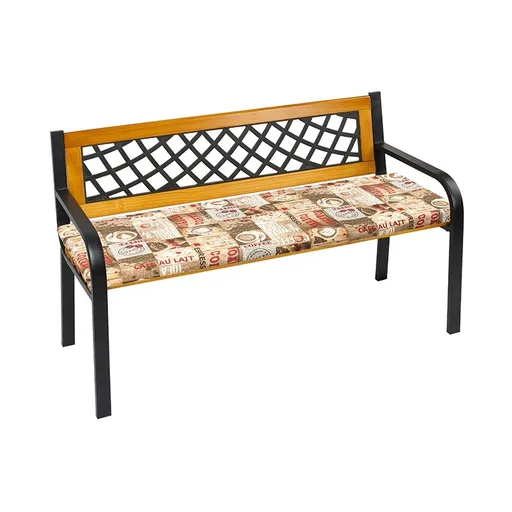 Bellatex Șezlong pentru bancă, neted, cafea, 40 x 140 cm