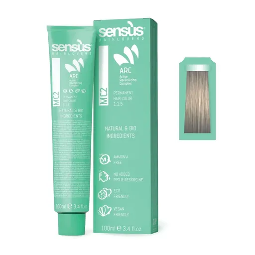 Vopsea de Par Permanenta Sensus MC2 102SS, 100 ml