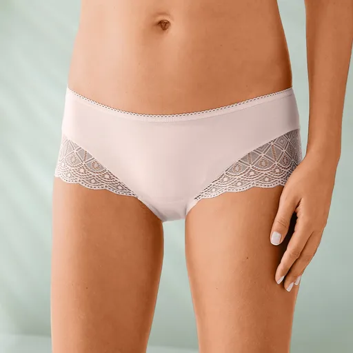 Set de 3 pantaloni scurți din bumbac stretch și dantelă