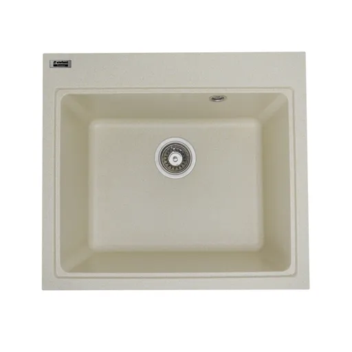 Chiuveta din Compozit de Granit pentru Bucatarie Elefant Premium 5852 Vesta Nisip Bej 580 x 518 mm