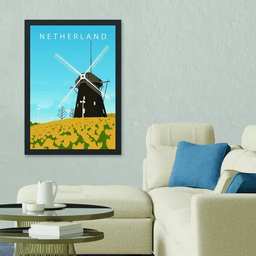 Tablou decorativ, Netherland (40 x 55), Polistiren, Multicolor