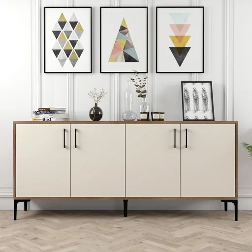 Consola, Hanah Home, Kiev, 180x78x35 cm, Maro/Crem