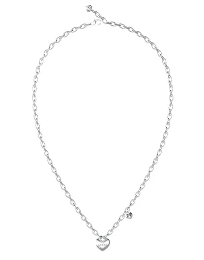 Guess Colier romantic din oțel cu inimi Crazy In Love JUBN05216JWRHT/U