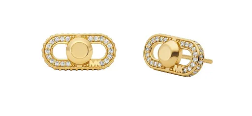 Michael Kors Cercei la modă placați cu aur cu zircon Astor Link MKC1738CZ710