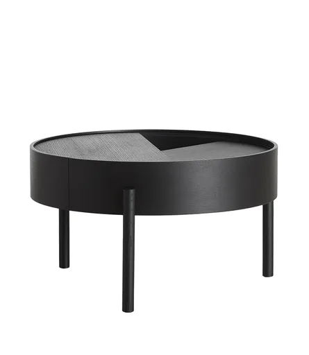 Măsuță de cafea "Arc", 2 variante - Woud Variantă: frasin, culoare neagră