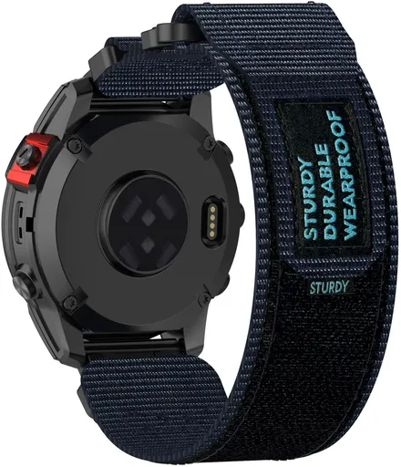 4wrist Curea Velcro pentru Garmin 22mm - Blue