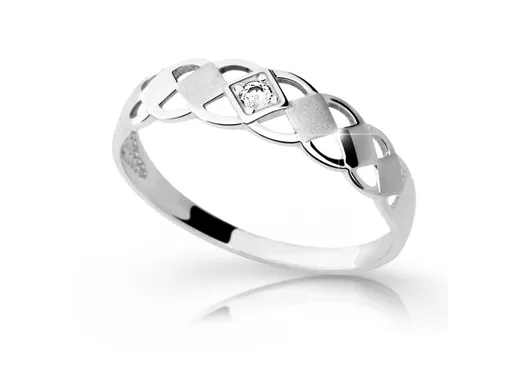 Cutie Diamonds Inel elegant din aur alb cu diamante DZ6718-1912-10-X-2 48 mm