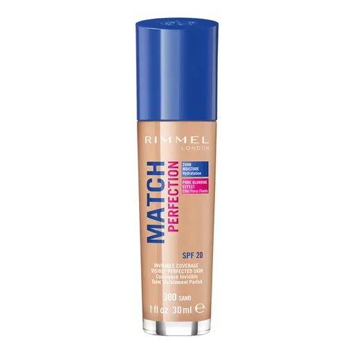 Rimmel Fond de ten hidratant Match & Perfect foundation. 300