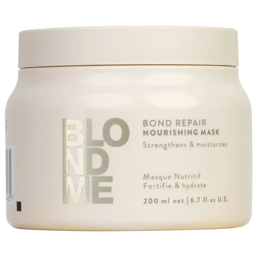 Masca Hranitoare Schwarzkopf BLONDME Bond Repair – Nutritie Intensa  Reparare pentru Parul Blond Fragil, Gramaj: 200