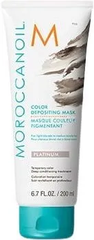 Moroccanoil Mască tonifiantă pentru păr Platinum (Color Depositing Mask) 200 ml