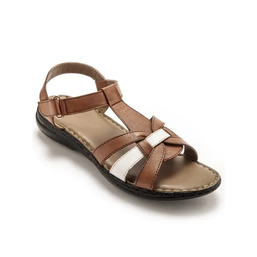 Sandale cu curea și toc cu bretele