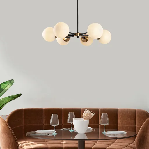 Lustra, Opviq, 942FLG1165, Negru / Antic / Crem