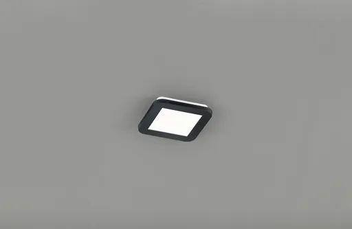 Plafoniera Camillus, RL, 17x17x3 cm, 9W, 1x SMD, plastic, negru mat