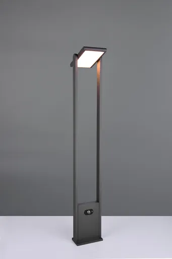 Lampadar de exterior cu senzor Malawi, TRIO, 15.5x101 cm, 5W, 1x SMD, aluminiu, antracit