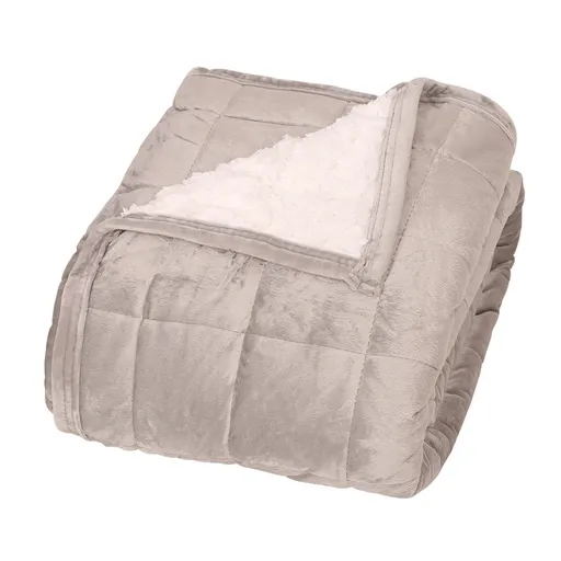 Pătură din blăniță Sandra gri deschis, 150 x200 cm, gri