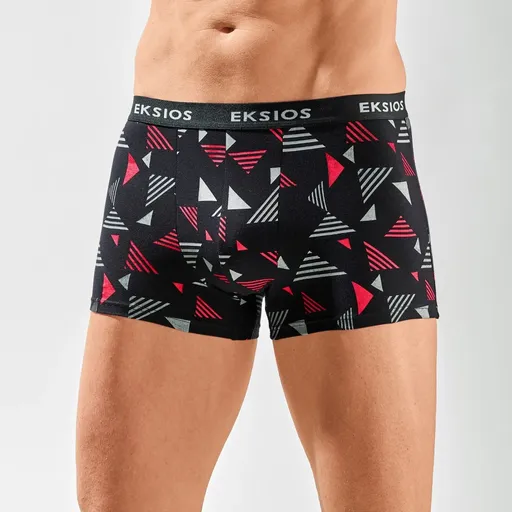 Set de 4 boxeri cu motiv geometric