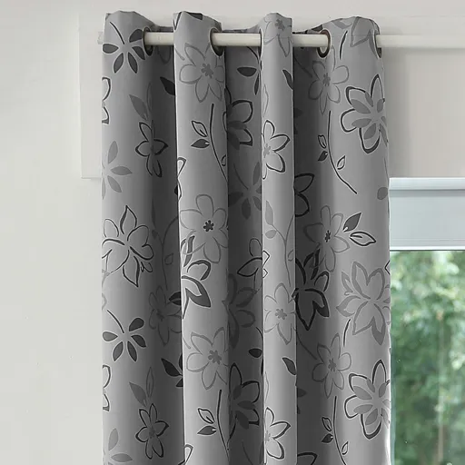 Perdeaua Blackout cu imprimeu floral, Colombine