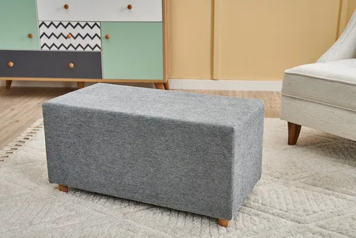 Taburet, Atelier del Sofa, 825BLC2404, Lemn, Gri