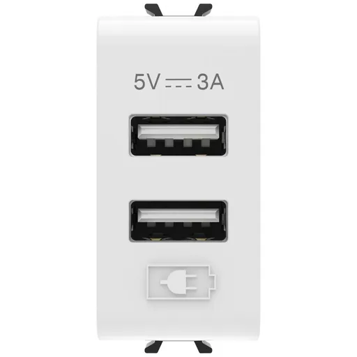 Sursa alimentare usb 1 modul Gewiss Chorus GW10447 , alb