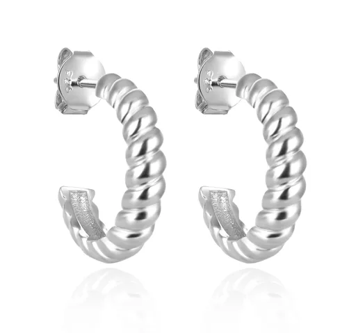 Agato Cercei semicirculari din argint AGT-E191P