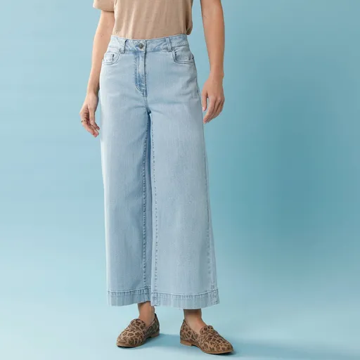 Blugi cu talie înaltă 7/8