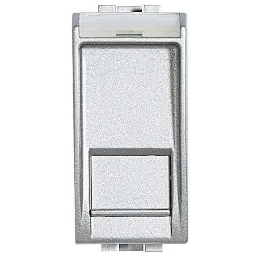 Priza date RJ45 Cat6 UTP Bticino Living Light NT4279C6, argintiu