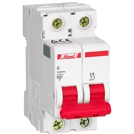 Siguranta automata 2P 50A curba C 4.5kA Himel HDB3WL2C50