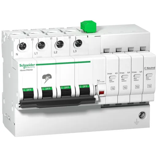 Descarcator modular Iquick Prd20R 3P+N, 264V, cu transfer la distanta Schneider A9L16297