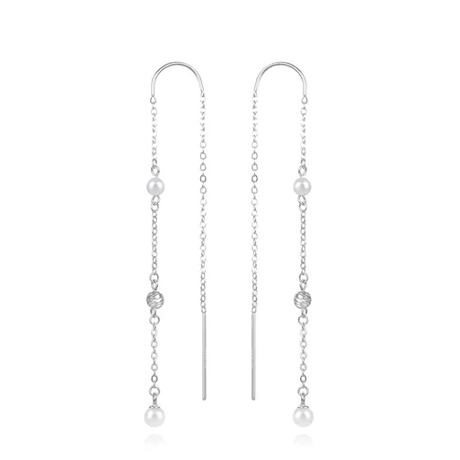 Agato Cercei lungi din argint cu perle AGUV3458P